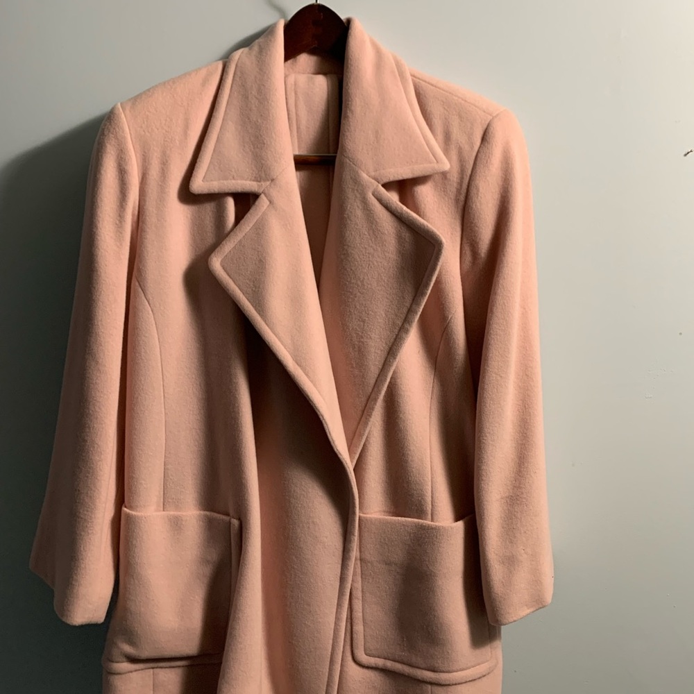 Pink pea coat